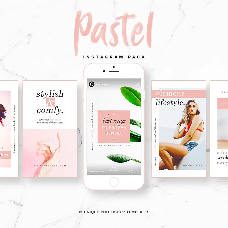 Pastel - Instagram Stories & Posts Social Media