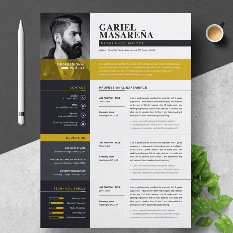 Gariel Masarena Resume Template