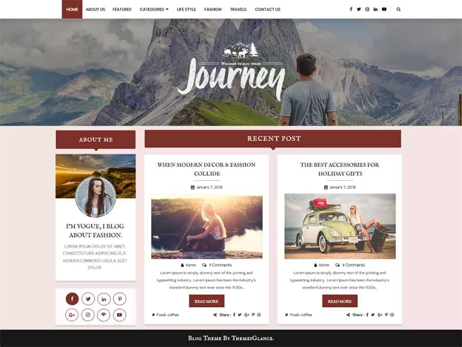 Travel WordPress Blog
