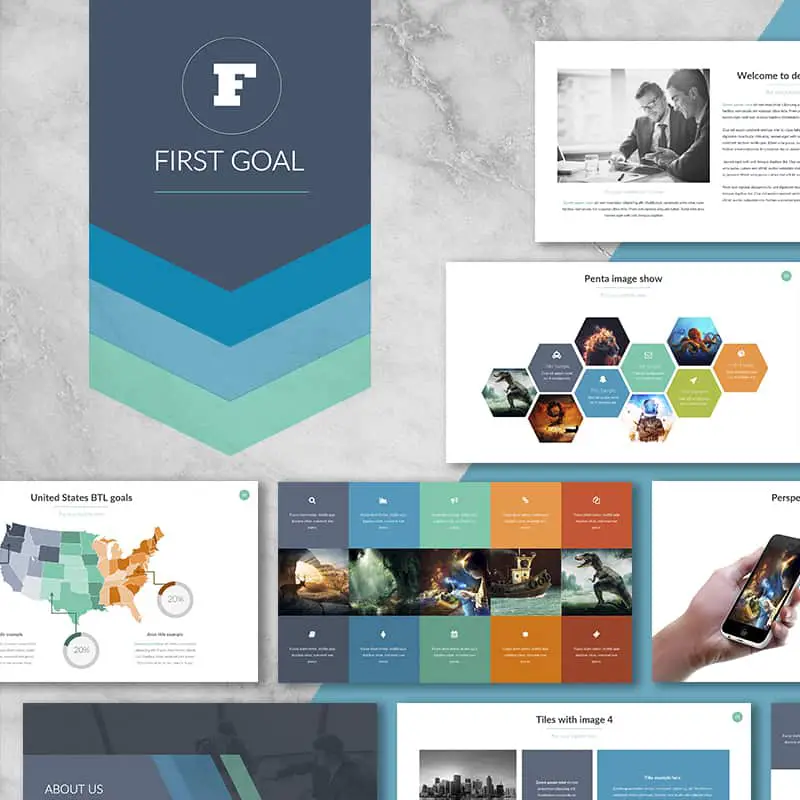 First Goal PowerPoint Template