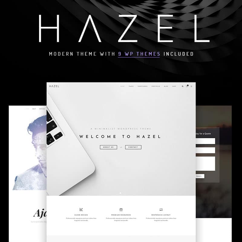 Hazel - Clean Minimalist Multi-Purpose WordPress Theme