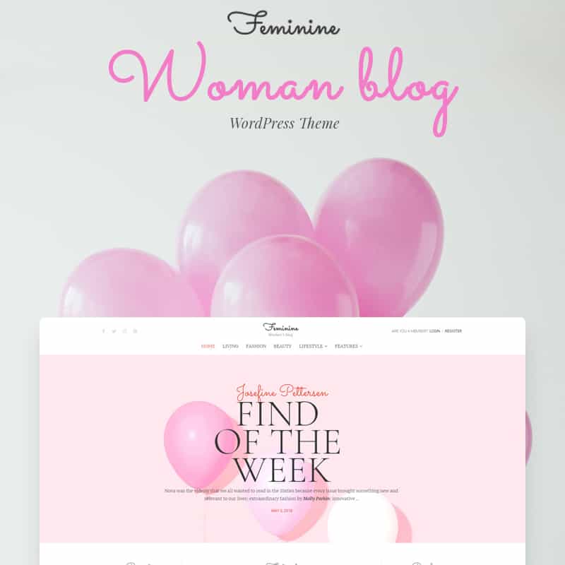 Faminine - Woman Blog Elementor WordPress Theme