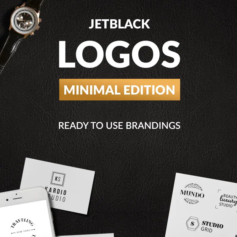 30 Premade Logos - Minimal Edition Logo Template