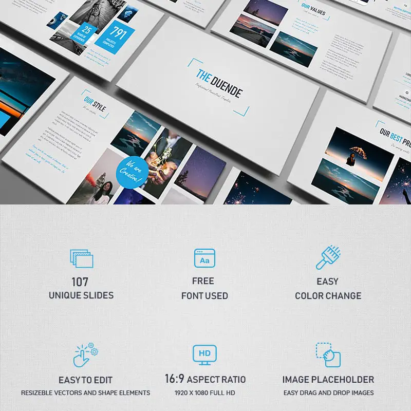 Duende Light PowerPoint Template