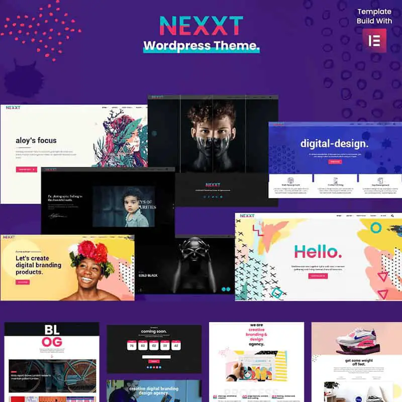 Nexxt - Modern, Colorful & Creative Portfolio WordPress Theme