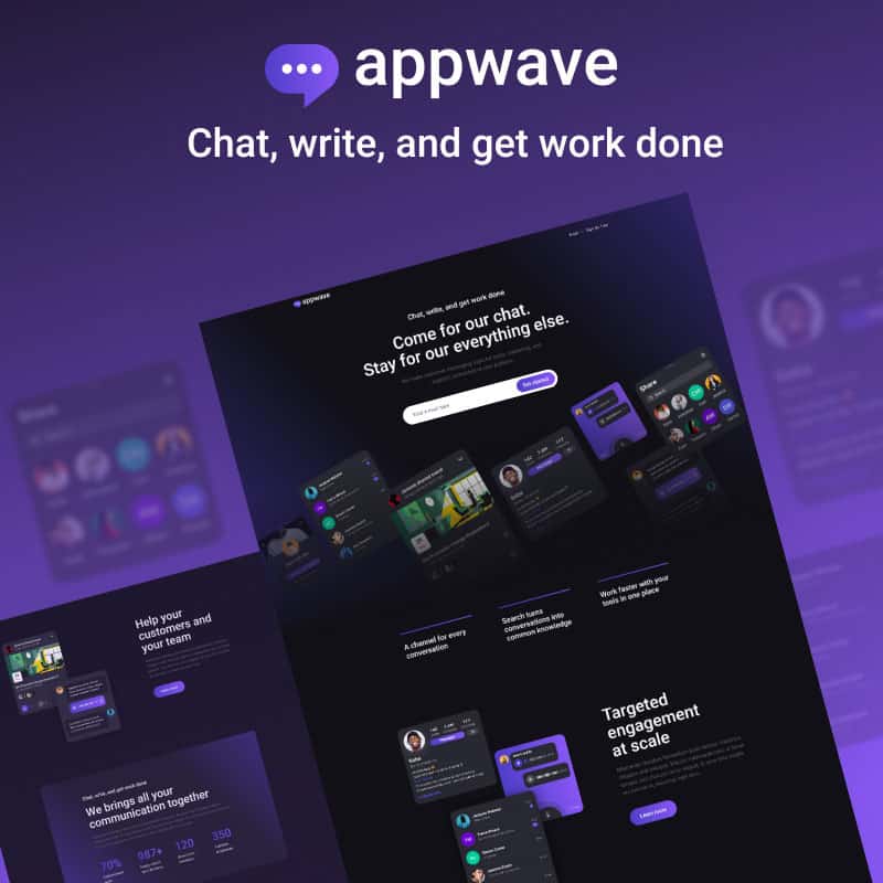 Appwave - Innovative and Stylish App Landing Page WordPress Theme