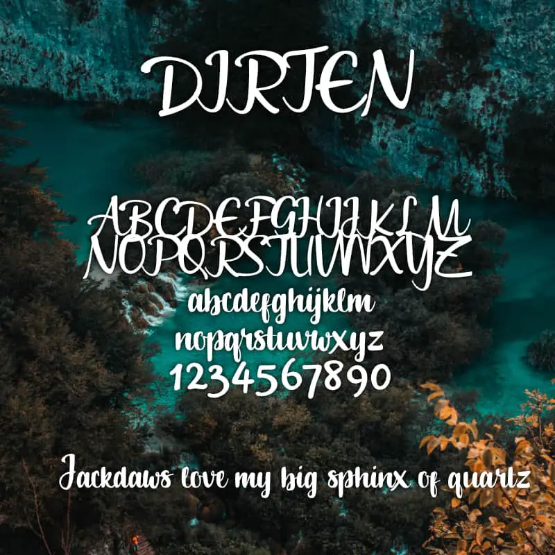 Dirten Font