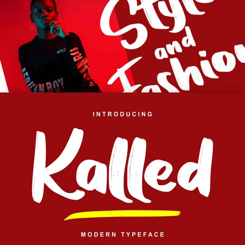Kalled | Modern Typeface Script Font