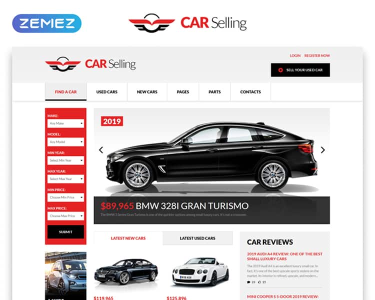 Car Selling HTML Template