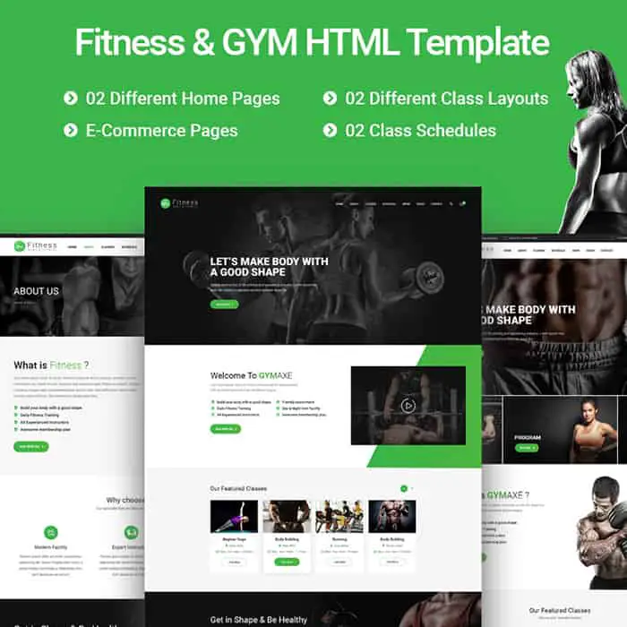 Fitness - Gym Fitness Website Template