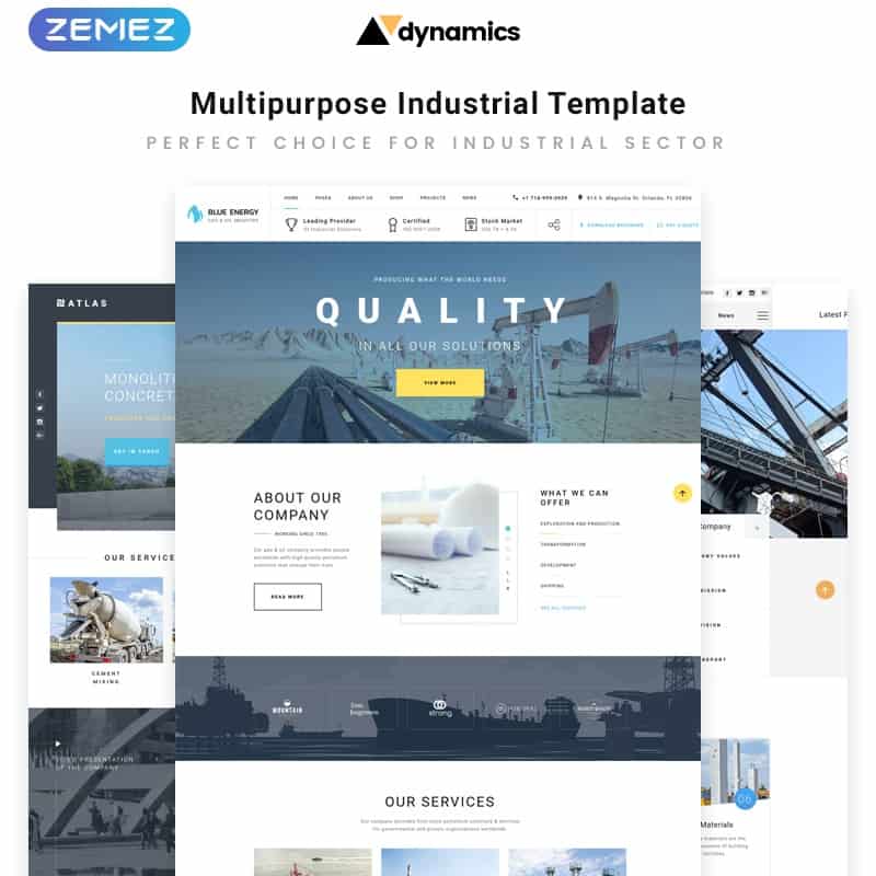 Industrial Multipage HTML5 Template    