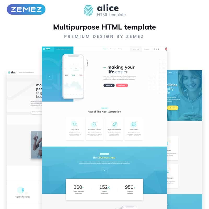 Application Multipurpose HTML5 Template    