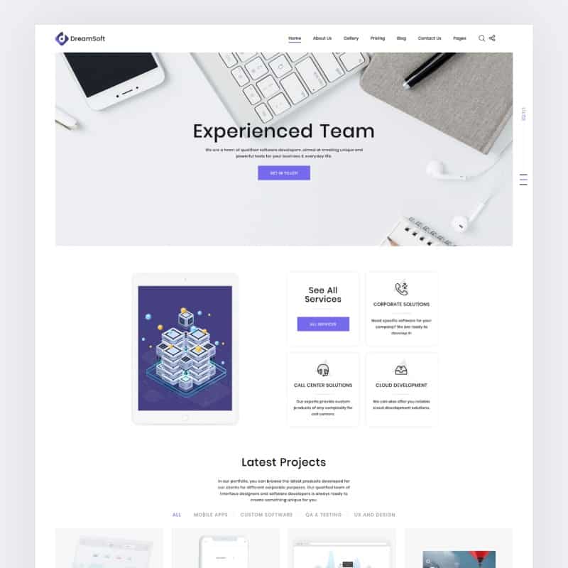 Web Development Multipage HTML Template