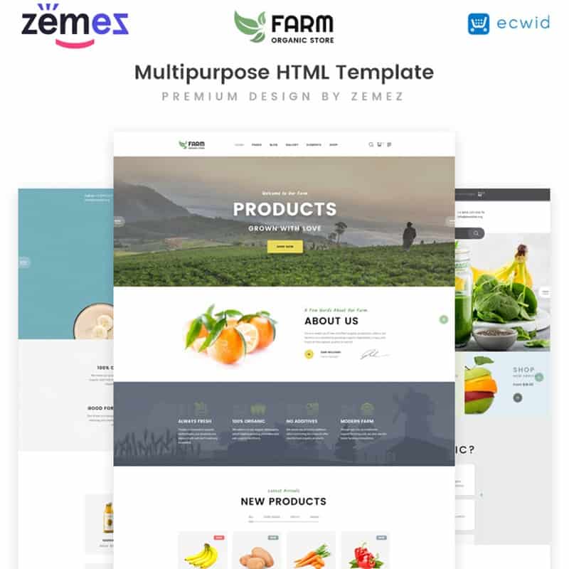 Organic Farm Multipurpose HTML template    