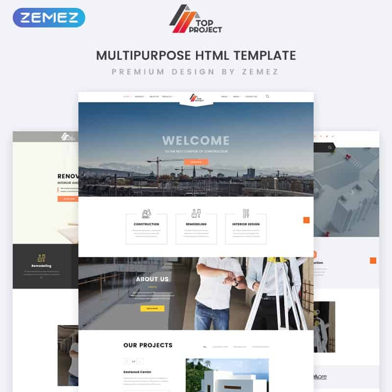 Construction Company Multipurpose HTML Template    