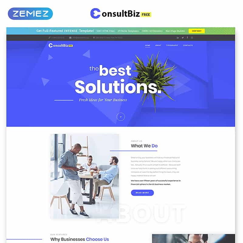 Free Responsive Corporate Template