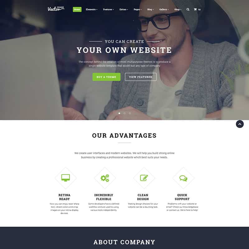 Manager Website Template
