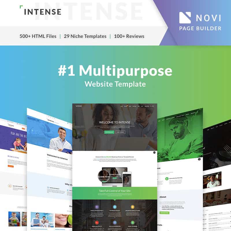 Multipurpose Website Template Intense