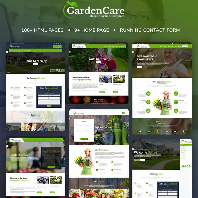 GardenCare - Gardening For Flowers, Fruits, Vegetable Planting & Landscaping Website Template