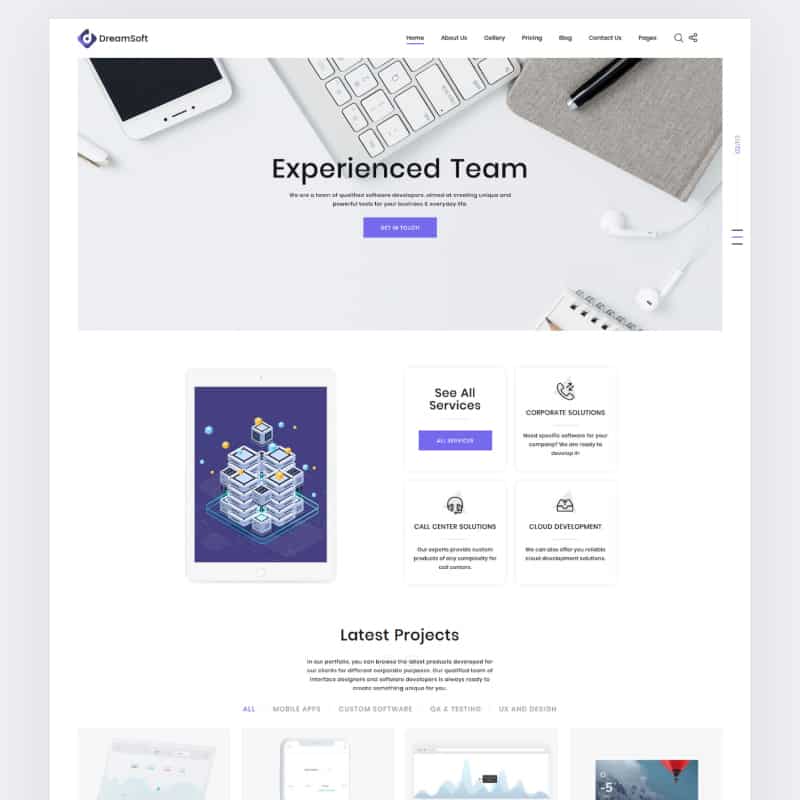 Web Development Multipage HTML Template