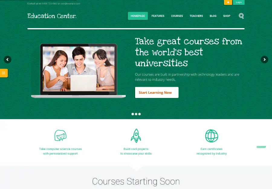 20 Professional Wordpress Themes For Online Courses And Special